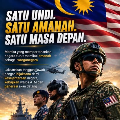 Poster satu undi satu amanah satu masa depan